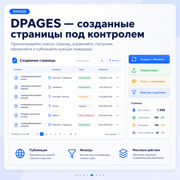 СЕО генерация посадочных страниц